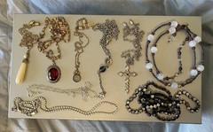 Vintage Silver & Gold Plated Jewelry Lot W/ Marcasite, 1928 Brand Pieces & More