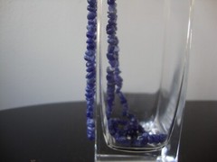 VINTAGE 1970s HANDMADE POLISHED LAPIS IRREGULAR BEADS 35″ ENDLESS NECKLACE