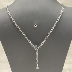 4th of JULY Perfect Gift Rare CAROLINE EMMONS Art Deco NEW Silver Tone Necklace