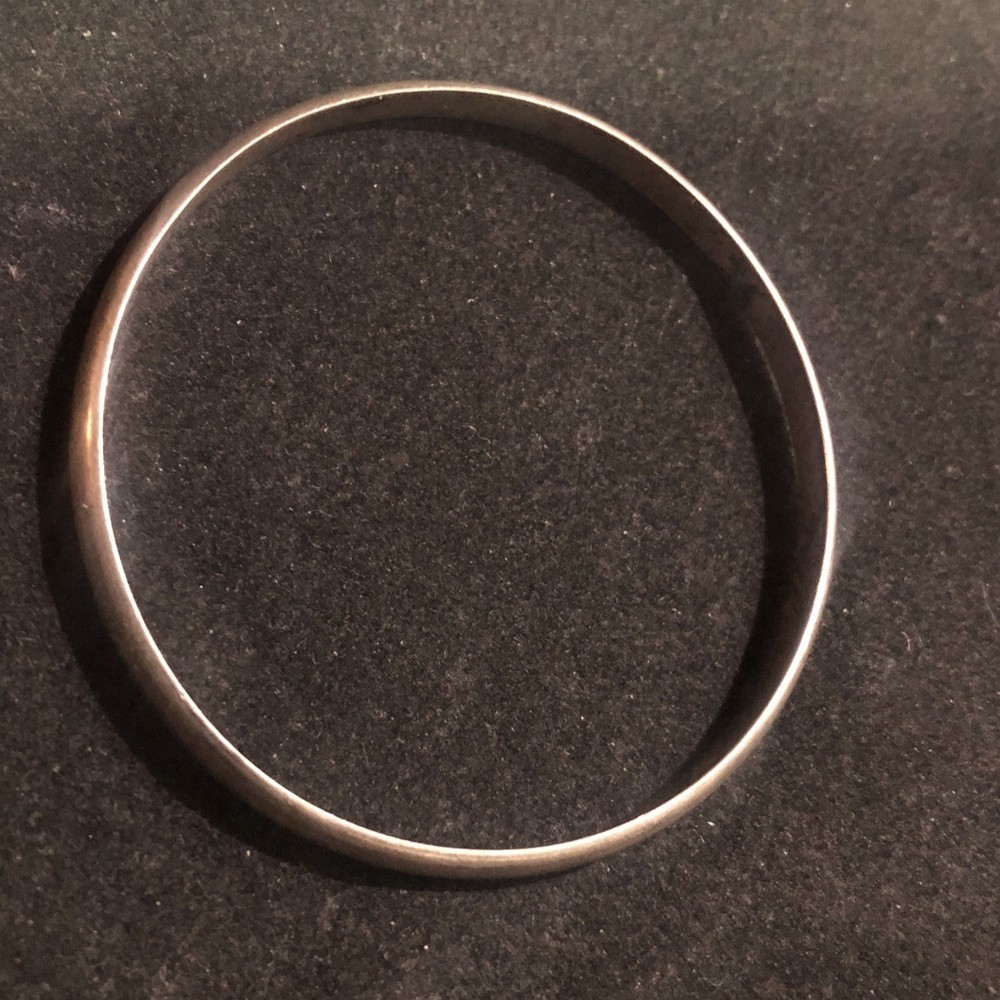 James Craig IC 8” Hand wrought STERLING Silver 925 BANGLE Bracelet 17.35 grams