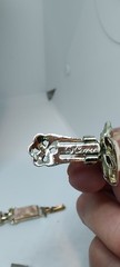 Vintage Coro Parure Set Cream & Gold Confetti Thermoset Lucite Jewelry