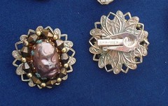 5 PAIRS CLIP-ON EARRINGS~Ann Vien, Monet, Carol Lee & 2 1950’s