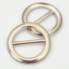 3Pcs Metal Scarf Ring Clips Multi-use Round T-Shirt Tie Buckle Clothing Holder