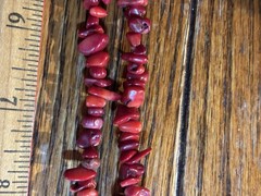 Antique Hand Knotted Red Coral Necklace
