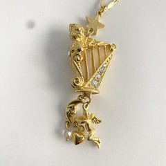 Vintage Kirk’s Folly Angels Cherub Harp Stars Celestial Moon Heart Necklace