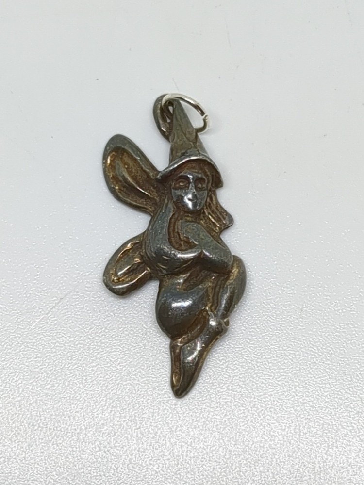 Vintage Sterling Silver 925 Fairy Nymph Pendant