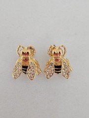 Metropolitan Museum of Art MMA Russian enamel crystal Imperial bee earrings
