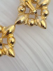 Vintage 1970-80’s NAPIER Gold Plated Faux Pearl Pink Flower Earrings – Estate