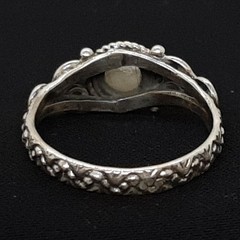Vintage .50ctw Rutilated Quartz 925 Sterling Silver Ring Size 7