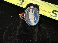 OLD BUTTERFLY WING RING 1839 – 1841 Neustadt & Barnett BIRMINGHAM SILVERSMITH