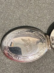 VTG STERLING SILVER 925 4 PHOTO BOOK LOCKET PENDANT MONOGRAM A 18.51g