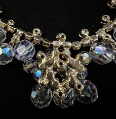 Juliana D&E AB Crystal Bead & Clear Rhinestone Cha Cha Necklace BOOK PIECE