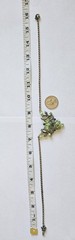 Vintage HOLLYCRAFT 1952 Green Rhinestone Bib Necklace Collectible Costume – J3