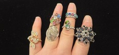 Vintage Mod Ring Lot Of 100. 23 Signed Kate Spade N.Y Avon Sterling Vendome