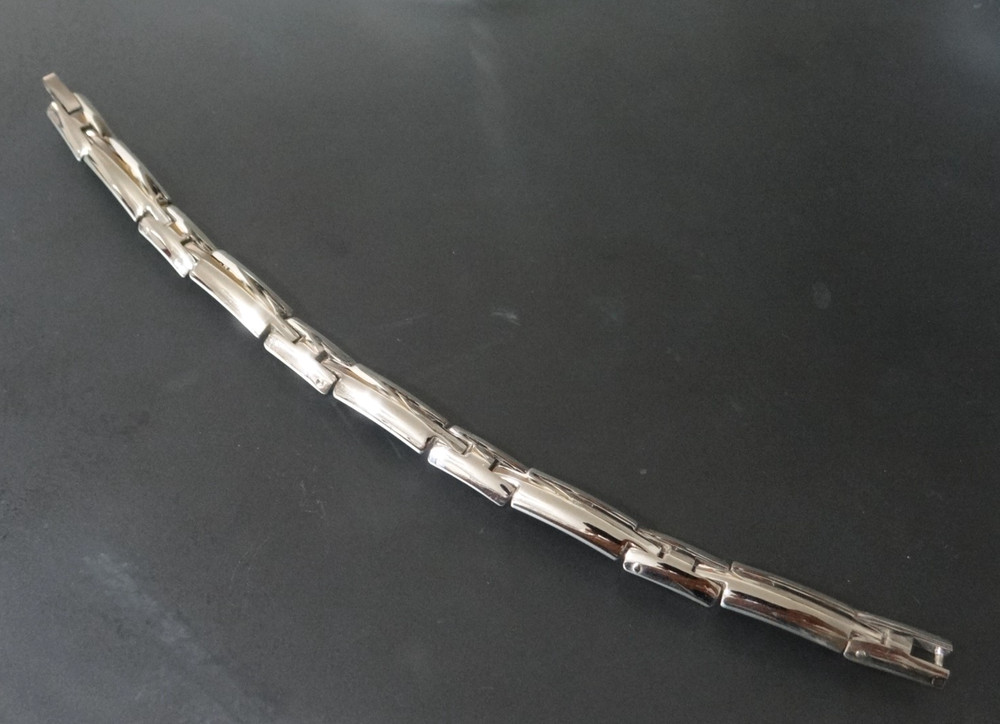 Vintage 925 Sterling Silver Panel 7″ Bracelet 30g