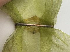 Antique Victorian Gold Gilt Brass Buckle Sash Scarf Pin Ornate Etched Gold