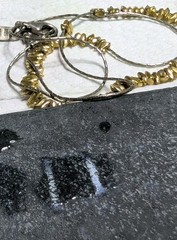 PZ Israel Vtg Gold Plated Sterling Nuggets Long Oval Box Chain 925 Necklace