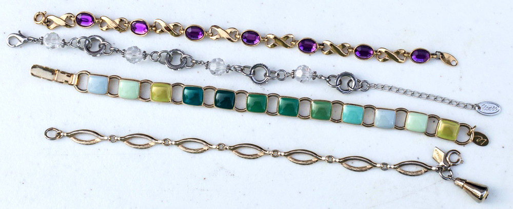 Vintage to Now Lot of 4 signed bracelets – Sarah Cov, Avon, LC, You & I