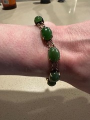 vintage custom made jade bracelet