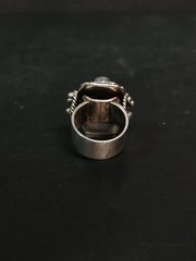 Vintage Sterling Silver Lapis Ring Tribal Middle Eastern Style Size 3.25