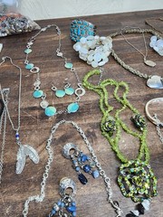 Vintage to now Costume jewelry Lot Mixed Jewelry Lot Pendants Earings Necklaces