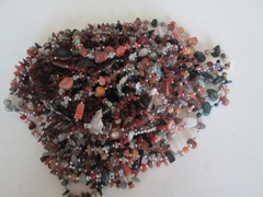 LOT 9 Wearable CHUNKY Semi-Precious Stones bead abalone seed necklace 2.61 lbs