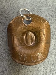 Copper Penny Hat Charm Handmade