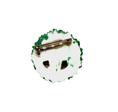 Vintage Unbranded Plastic Reindeer Wreath Pin ~ Christmas Pin