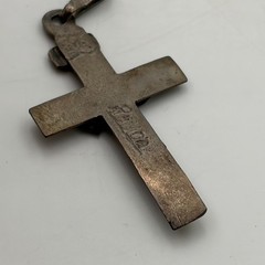 Vintage Old Pawn Sterling Silver Handmade Jesus Crucifix Cross Pendant ~ 2.5″