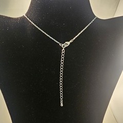 Vintage Sparkling Silver Toned Avon heart pendant with rhinestones