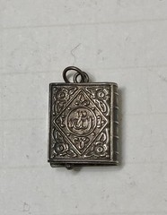 Vintage Sterling Turkish Amulet Taweez Holder Locket Prayer Box