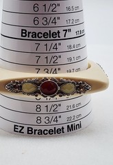 Vintage Lucite Square acrylic resin Rhinestone bangle bracelet
