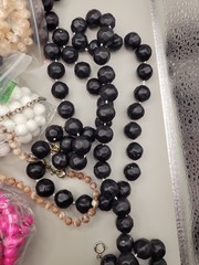 2 Lbs Vintage Colorful Plastic Lucite Beaded Necklaces Lot Costume Jewelry