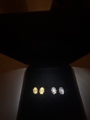 14K Shell Cameo Earrings – Two Pairs! 1930s Gold, 4 solid 14k butterfly backs