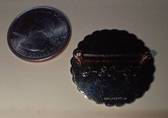 Vintage LaMode Karate Clad Initials BWE Brooch Pin