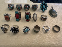 Sterling silver 925 Heavy Large Vintage 160pc Jewelry Lot 1559.6grams Not Scrap