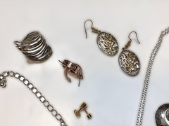 Vintage To Now Mixed Metal Jewelry Lot Wearable Untested Classic Boho