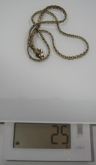 25 Grams VTG 14k GF Victorian Rope Chain Necklace 22 in Classic Lobster Closure