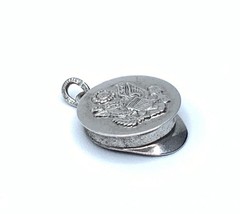 Vintage JMS 925 Sterling Silver US Army Military Cap Hat Charm Pendant