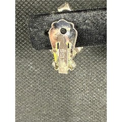 1. Vintage Weiss Clear Rhinestone Clip‑On Earrings – Sparkling Mid‑Century