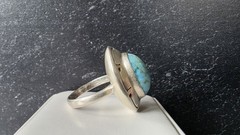 Mexican 925 Sterling Silver Turquoise Ring SIZE US 8.75 Vintage READ Description
