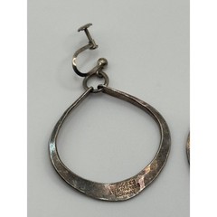 Vintage Anna Greta Eker 925S Sterling Silver Norway Modernist Dangle Earrings