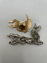 Vintage Unicorn Brooch And Unicorn Avon Pin