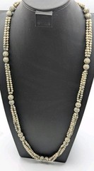 Feldspar Stone Beaded Necklace 30 Inches