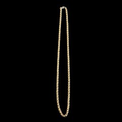 Vintage MONET Gold Tone Chunky Rolo Link Chain Necklace Classic Statement Runway