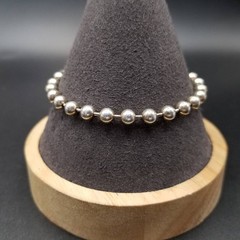 Italian Vintage Silver Medical Alert ID Bracelet Ball Chain Not specified
