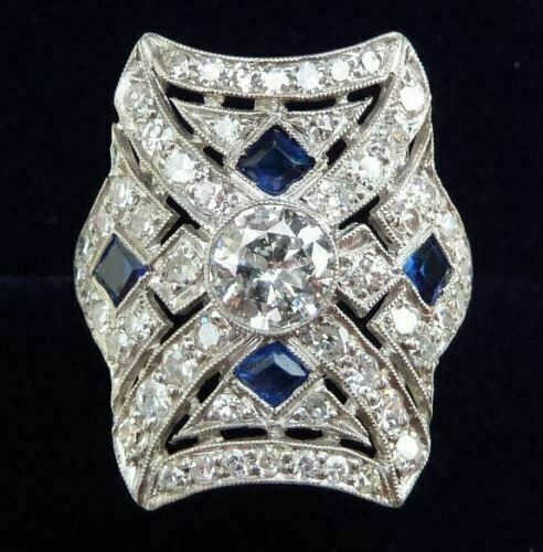 Art Deco Style 2.90 CT Round Lab-Created Diamond Wedding Gift Ring In 925 Silver