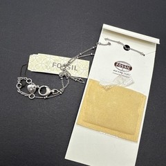 Fossil Signed Necklace On Card – Wishing Peace Sign Heart J150