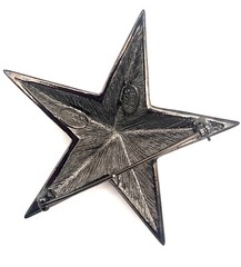 Authentic Kenneth Jay Lane Crystal Star Brooch – Striking Geometric Handmade USA