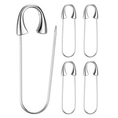 M METERXITY Safety Pin Silver Tone 1.93″